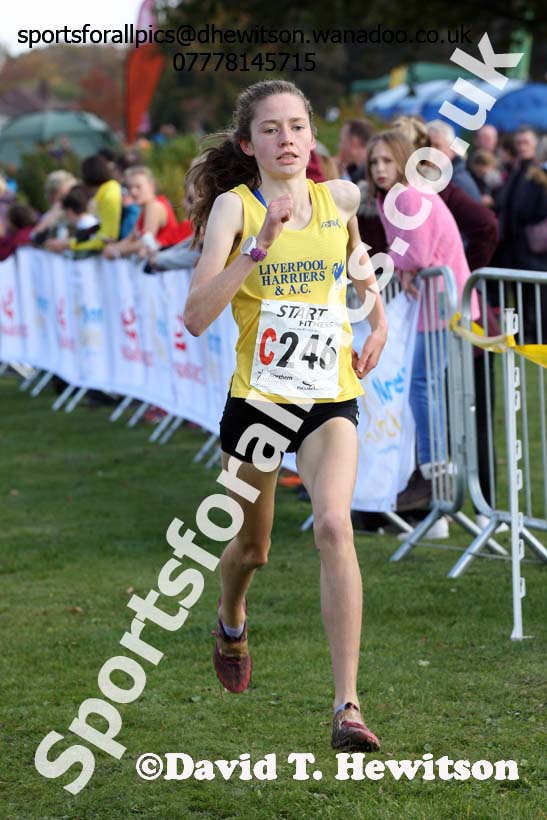 Girls under-15s Northern Cross Country Relays. Photo: David T. Hewitson/Sports for All Pics